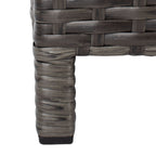 Lit de repos d'extérieur SAFAVIEH Taniyah en osier avec oreiller et coussins - 53 L x 28 P x 62 H