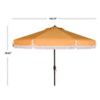 Parasol d'extérieur à manivelle SAFAVIEH Ronette Fringe de 9 pieds