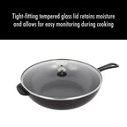 Poêle quotidienne en fonte STAUB de 2,9 pintes avec couvercle en verre