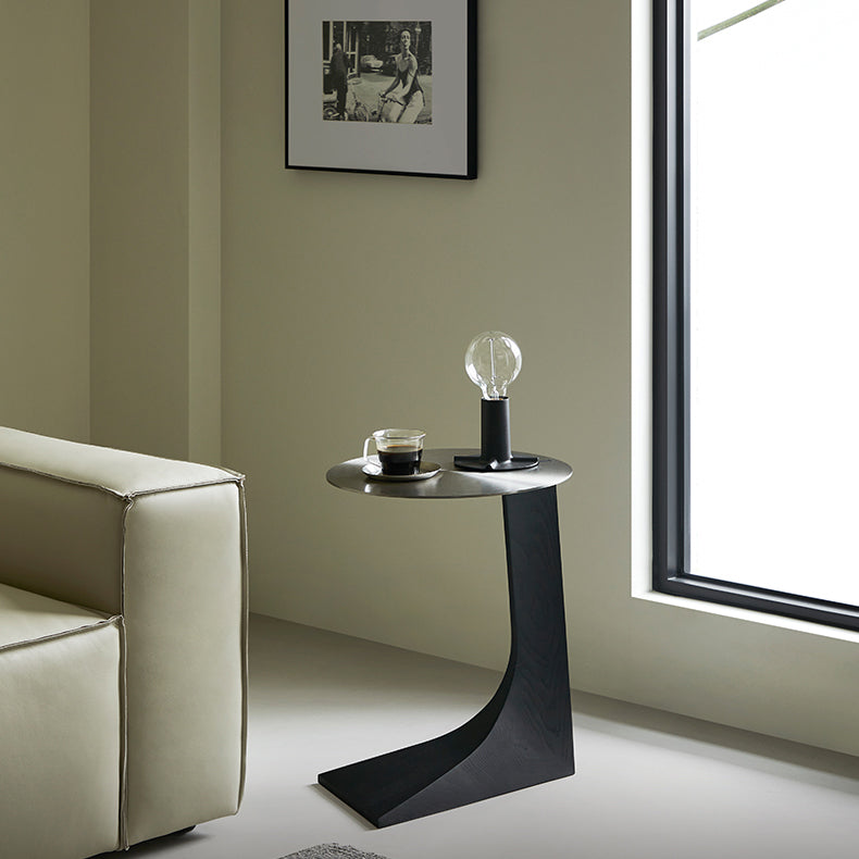 Sea Lion Stainless Steel Round Side Table