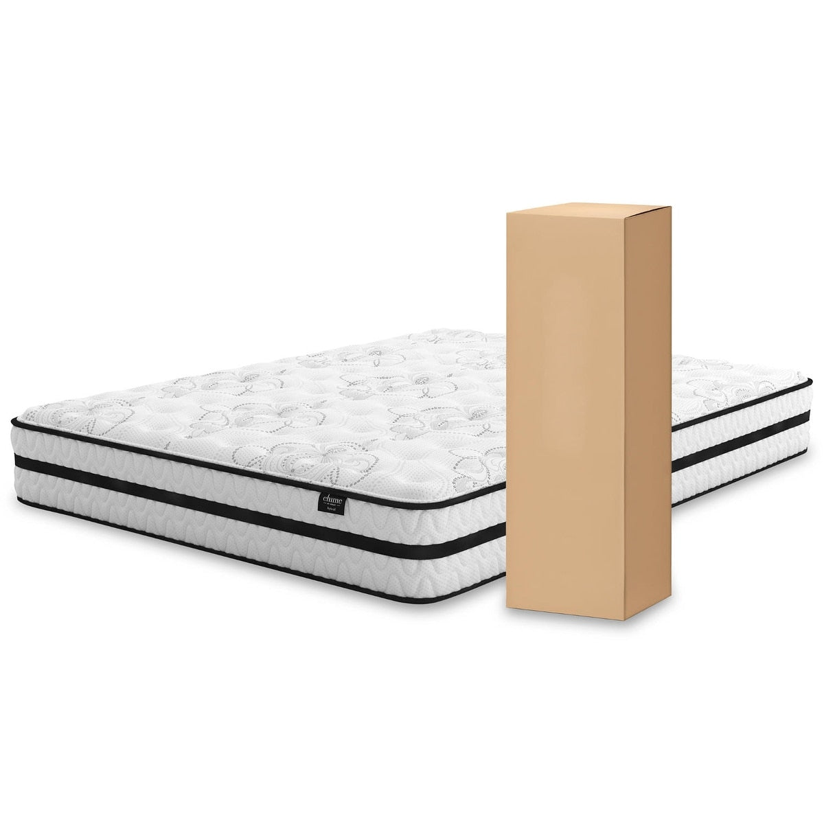 Matelas hybride Signature Design by Ashley Chime de 10 pouces dans une boîte