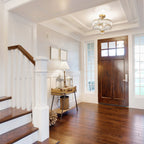 Luminaire semi-encastré en verre à plusieurs niveaux Silver Orchid Furey, bronze/or - 14,75 L x 14,75 l x 15,25 H