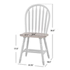 Ensemble de salle à manger 5 pièces en bois massif de style campagnard Carolina de Simple Living avec rallonge