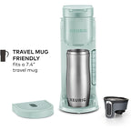 Cafetière K-Cup à dose unique, 3 tailles d'infusion, infusion forte, réservoir de 1,27 l, menthe