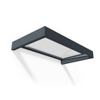 Auvent de porte et de fenêtre transparent gris Sophia de 3 pi