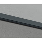 Auvent de porte et de fenêtre transparent gris Sophia de 3 pi