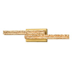 Applique de vanité à LED intégrée en laiton Stagger