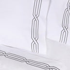 Parure de draps unie écologique en coton égyptien de qualité supérieure 1 200 fils