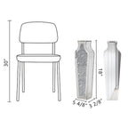 Grand vase de sol en diamant concassé