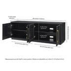 Meuble TV rectangulaire Tillman pour téléviseurs jusqu'à 75