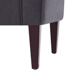 Banc de rangement rembourré, banc d'entrée avec dessus rabattable touffeté, 50,4 pouces