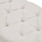 Banc de rangement rembourré, banc d'entrée avec dessus rabattable touffeté, 50,4 pouces
