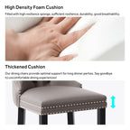 Chaise de salle à manger capitonnée en velours avec pieds en bois massif, lot de 6