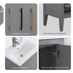 Meuble-lavabo simple Vanity Art 20, 24 ou 30 avec dessus en céramique