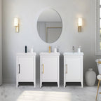 Meuble-lavabo simple Vanity Art 20, 24 ou 30 avec dessus en céramique