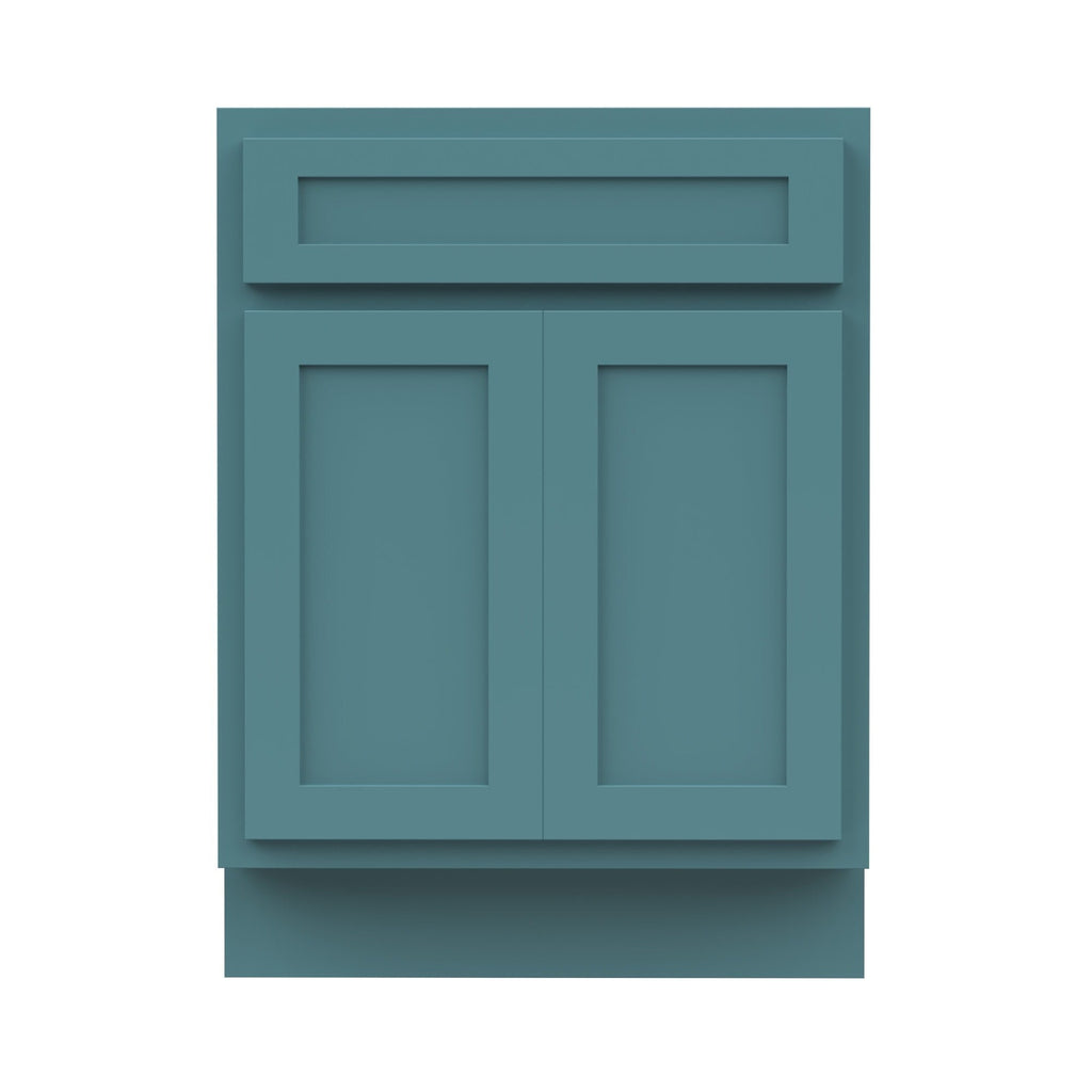 Meuble-lavabo simple en bois massif de 24 pouces de Vanity Art