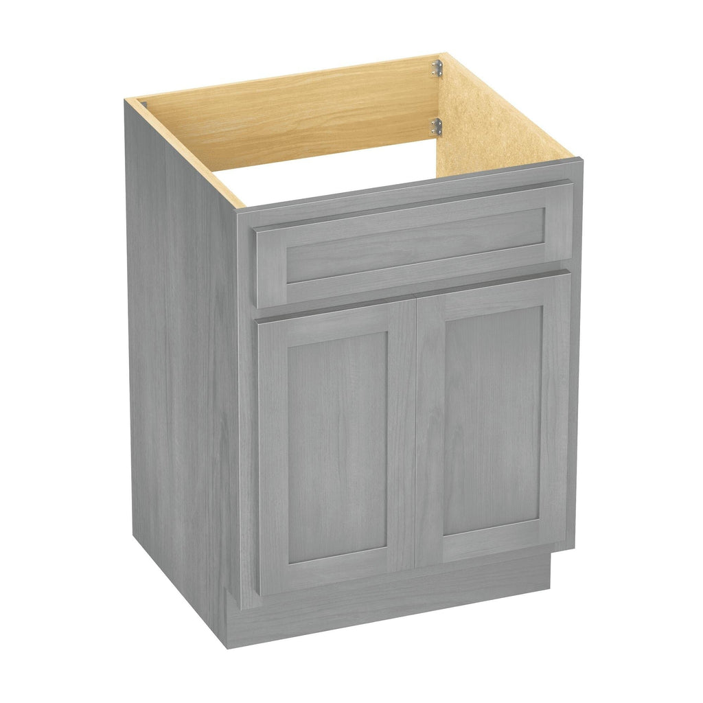 Meuble-lavabo simple en bois massif de 24 pouces de Vanity Art