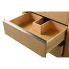 Meuble-lavabo de salle de bain Vanity Art avec lavabo en céramique et plateau en marbre reconstitué