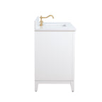 Meuble-lavabo de salle de bain Vanity Art avec lavabo en céramique et plateau en marbre reconstitué