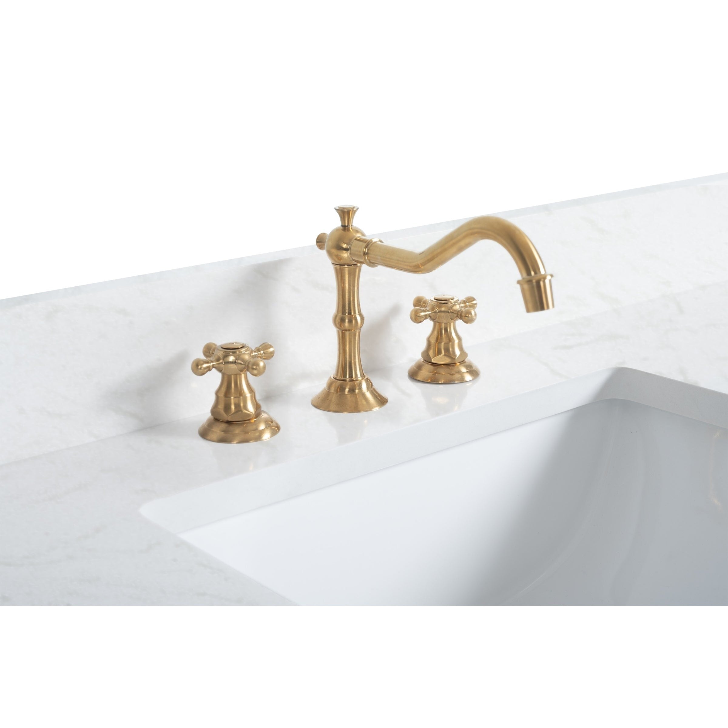 Meuble-lavabo de salle de bain Vanity Art avec lavabo en céramique et plateau en marbre reconstitué