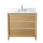 Meuble-lavabo de salle de bain Vanity Art avec lavabo en céramique et plateau en marbre reconstitué