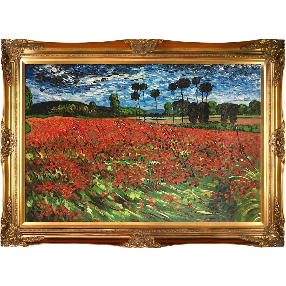 Reproduction à l'huile peinte à la main du « Champ de coquelicots » de Vincent Van Gogh