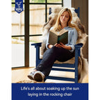 Chaise à bascule d'extérieur toutes saisons WINSOON, lot de 2