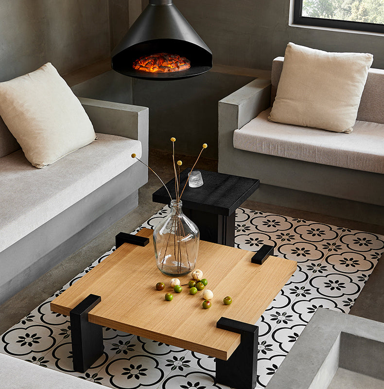 Modrest Solid Wood Square Coffee Table