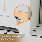 Ensemble de meuble-lavabo Wavy Line 30/36/48 avec lavabo et robinet