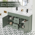 Ensemble de meuble-lavabo Wavy Line 30/36/48 avec lavabo et robinet