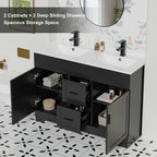 Ensemble de meuble-lavabo Wavy Line 30/36/48 avec lavabo et robinet