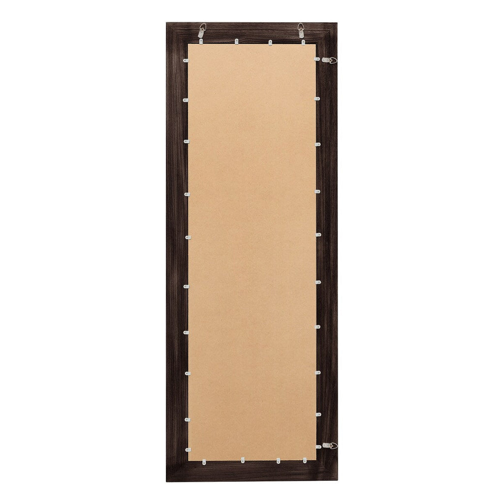 Miroir de sol pleine longueur avec cadre en bois rustique de style ferme - 65 x 24