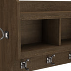 Porte-manteau mural Woodland 40 W avec étagère par Bush Furniture