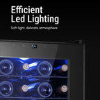 Réfrigérateur à vin/boissons 17 pouces, 20 bouteilles, pose libre, contrôle numérique de la température