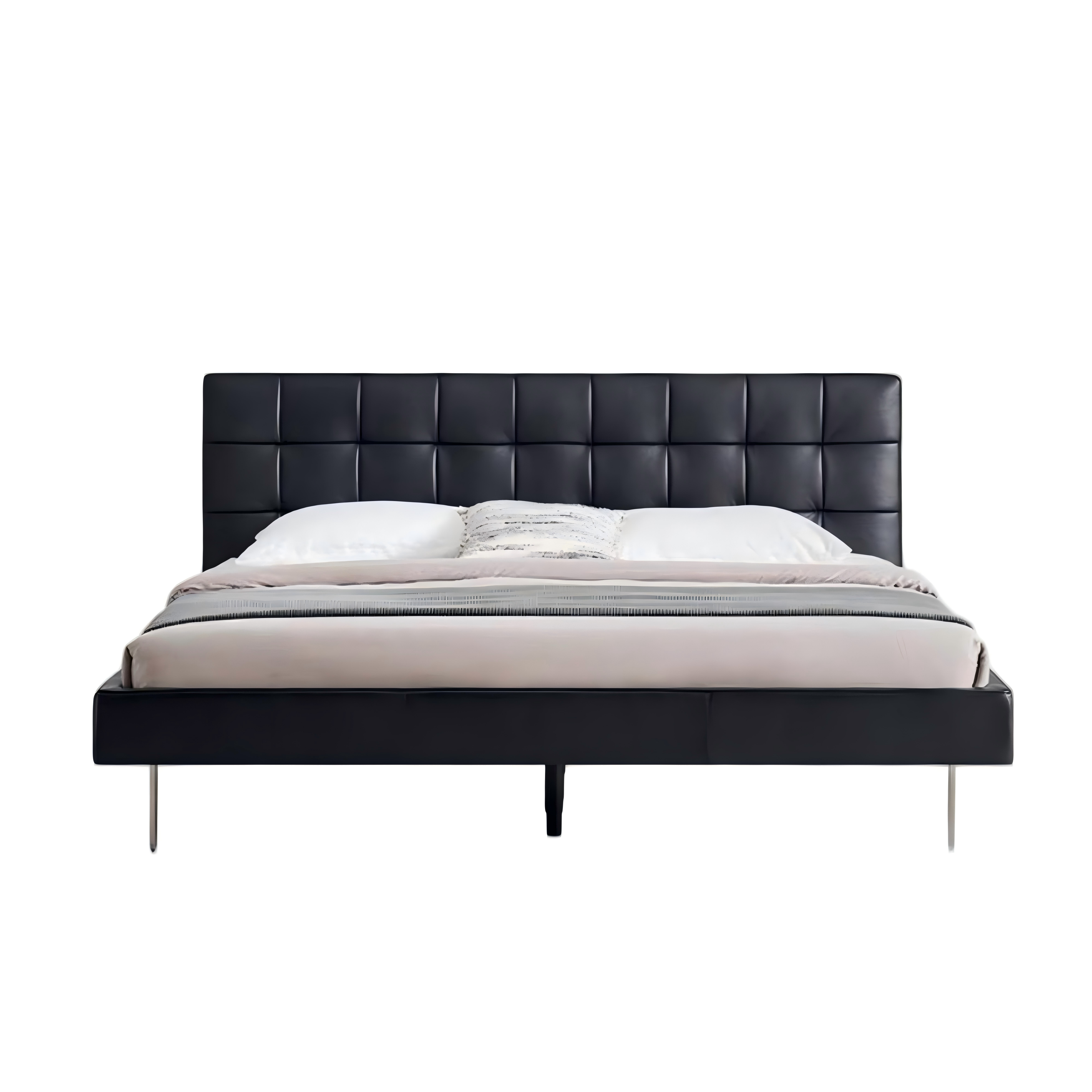 Mocha Slice Leather Bed