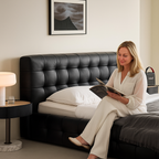 Marshmallow Leather Bed