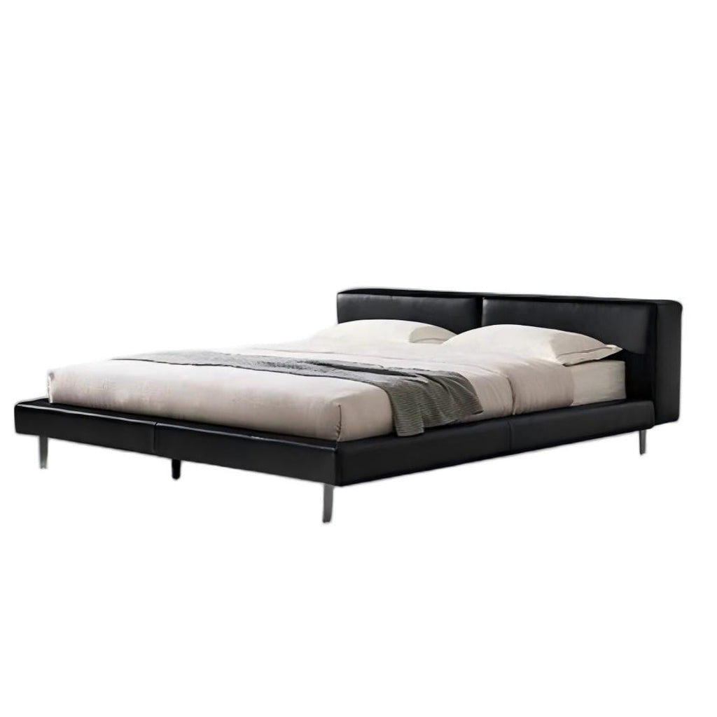 Charcoal Toast Leather Bed