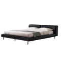 Charcoal Toast Leather Bed