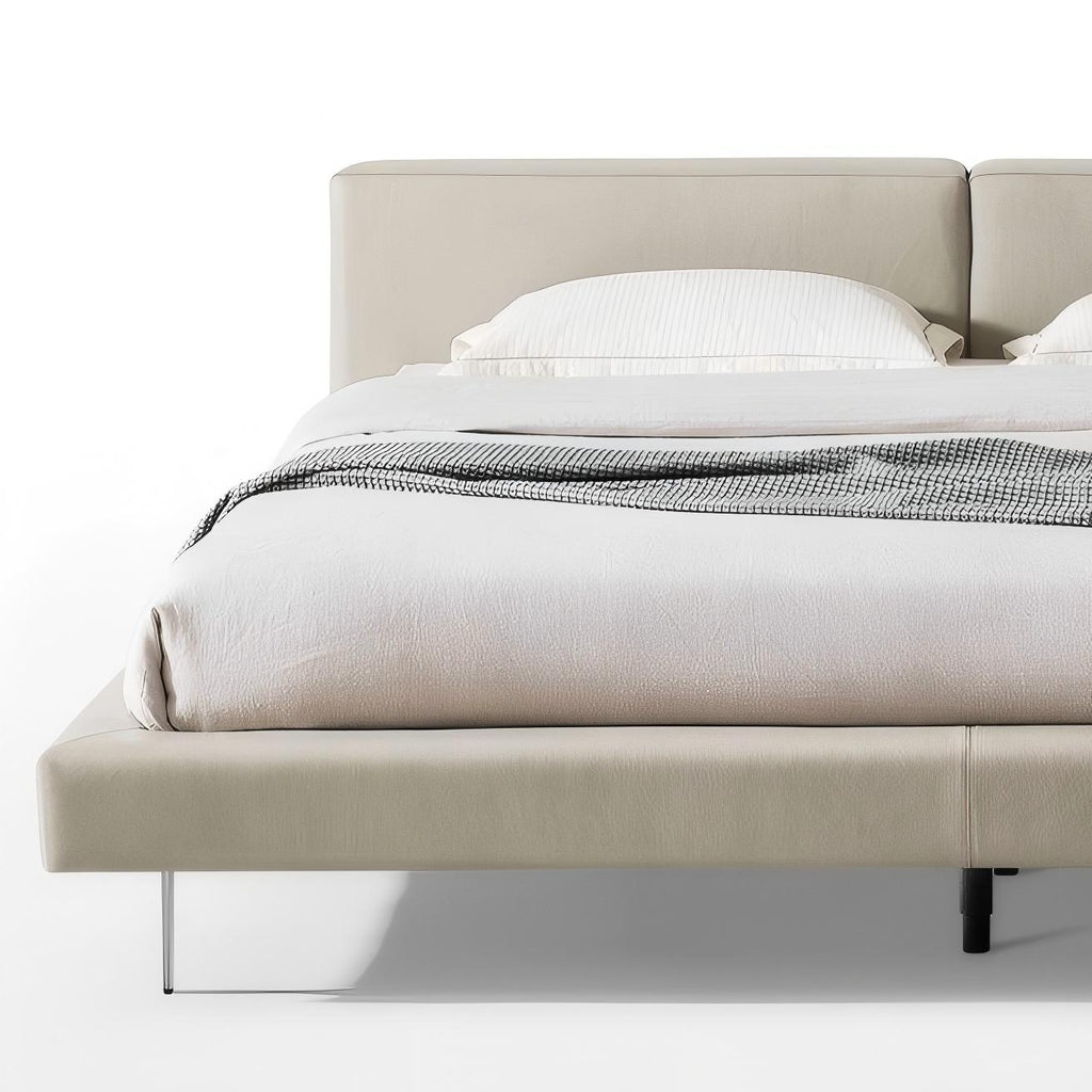 Charcoal Toast Leather Bed