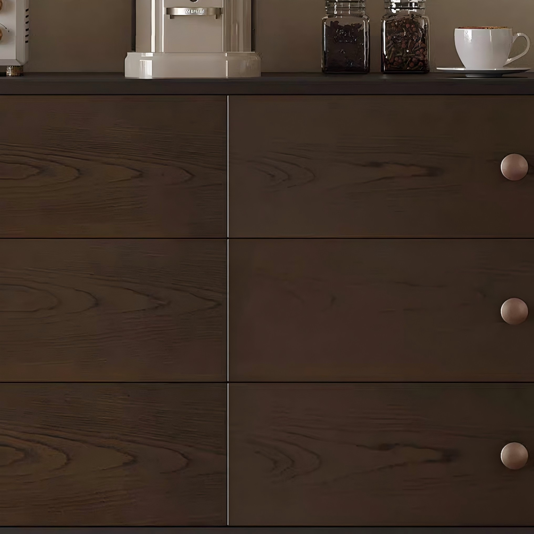Napoli Dark Walnut Storage Sideboard Cabinet