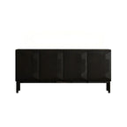 Florence Black Solid Wood Sideboard Cabinet
