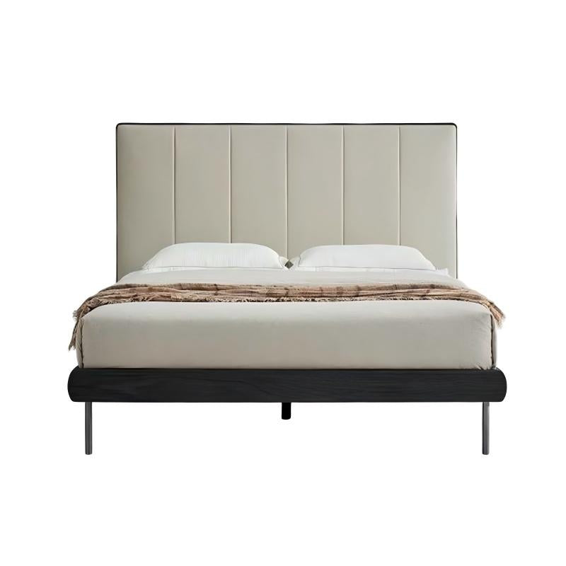 Muffin Edge Leather Bed