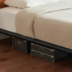 Toffee Brick Leather Bed