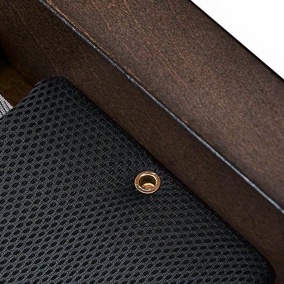 Maple Loaf Leather Bed