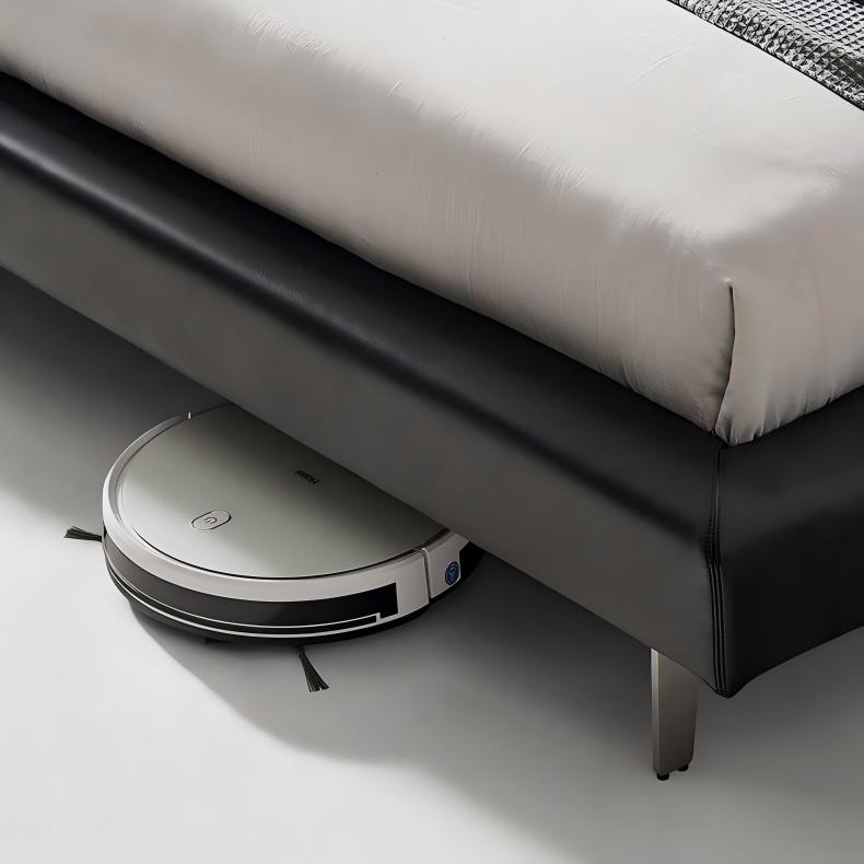 Charcoal Toast Leather Bed