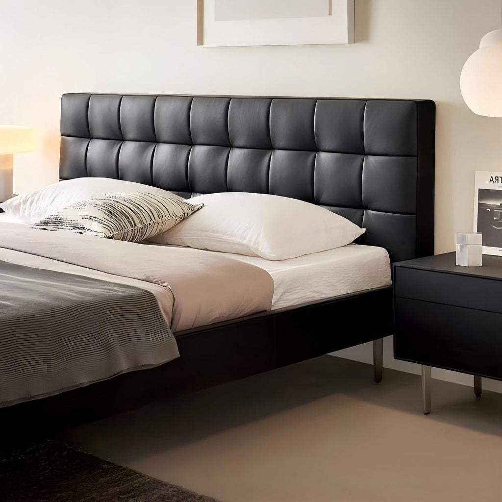Mocha Slice Leather Bed