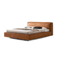 Cinnamon Leather Bed