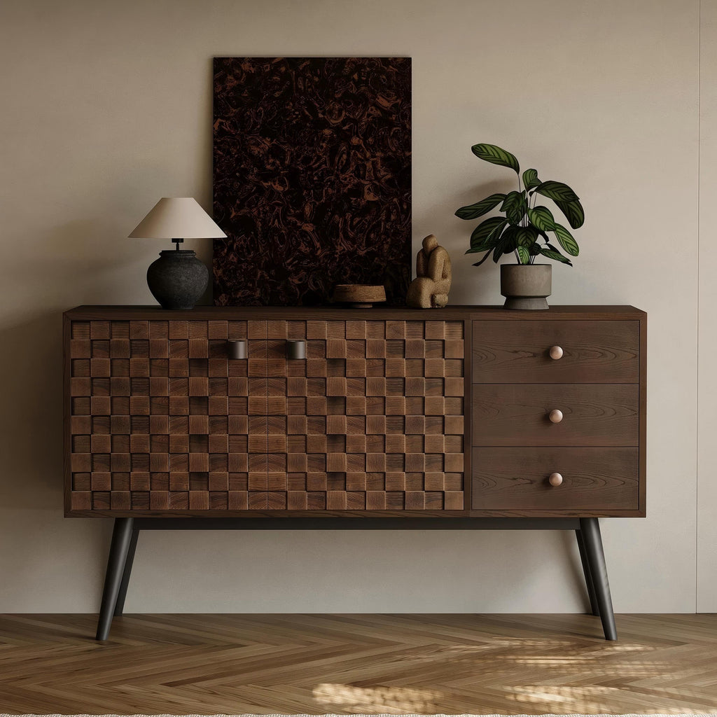 Arden Dark Walnut Sideboard Cabinet