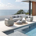 Laguna Outdoor Wicker Sofa Set with Cushions