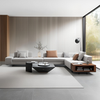 Brandy Channel Tufting Sectional with Coffee Table